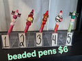 Baseball beaded pens 6-7 cow
